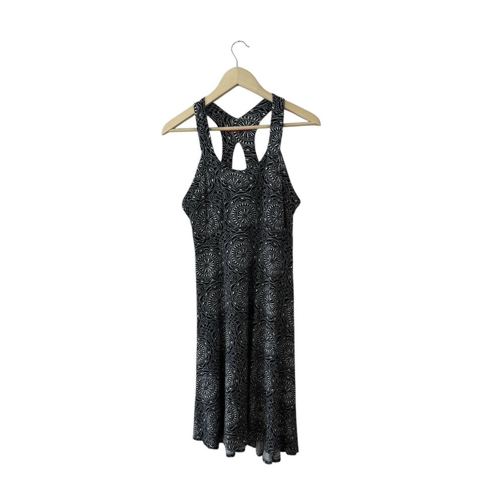 Krimson Klover Large Dress Travel Sleeveless Black & White Stretch Womens